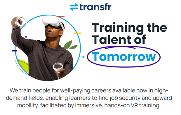 Transfr - Training the Talent of Tomorrow