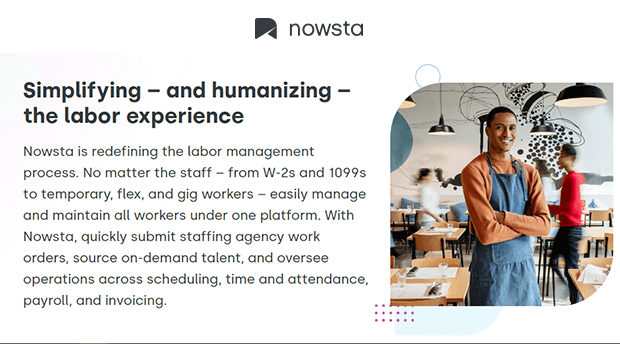 Nowsta - Simplifying and humanizing the labor experience