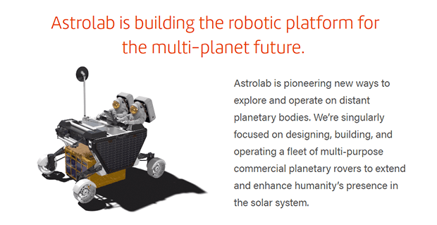 Venturi Astrolab - Robotic Platform for the milti planet future